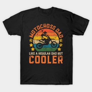 Motocross Dad Funny Vintage Motocross Father's Day Gift T-Shirt
